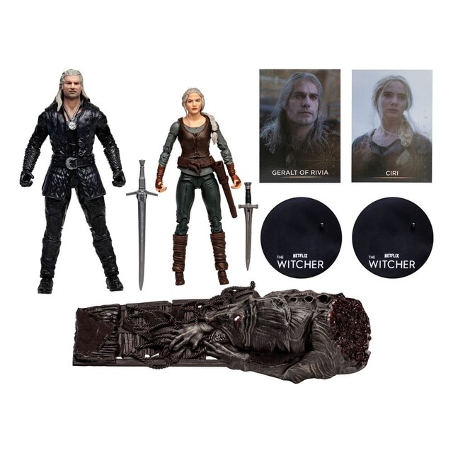 The Witcher Action Figure Geralt and Ciri (Netflix Season 3) 18cm The Witcher Action Figure Geralt and Ciri (Netflix Season 3) 18cm
