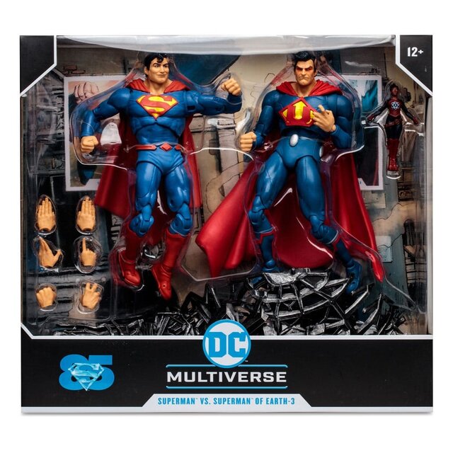 McFarlane Superman vs Superman of Earth-3 (Gold Label) 18cm
