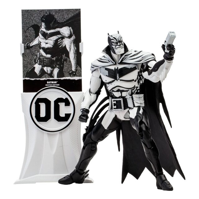 DC Multiverse Sketch Edition Batman (Batman: White Knight) (Gold Label) 18cm