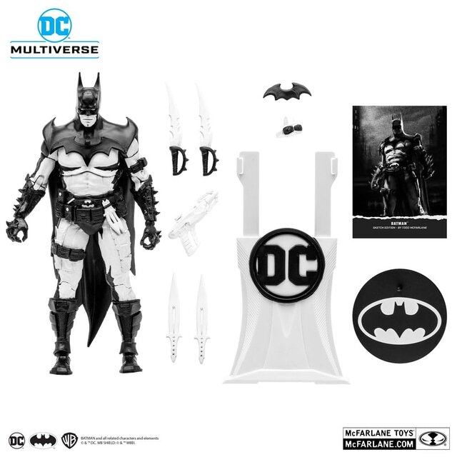 DC Multiverse Batman by Todd McFarlane Sketch Edition (Gold Label) 18cm