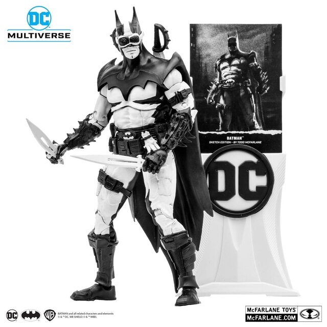 DC Multiverse Batman by Todd McFarlane Sketch Edition (Gold Label) 18cm