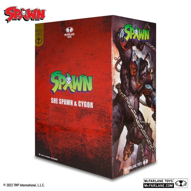 Spawn Action Figures Pack of 2 She Spawn & Cygor (Gold Label) Spawn Action Figures Pack of 2 She Spawn & Cygor (Gold Label)