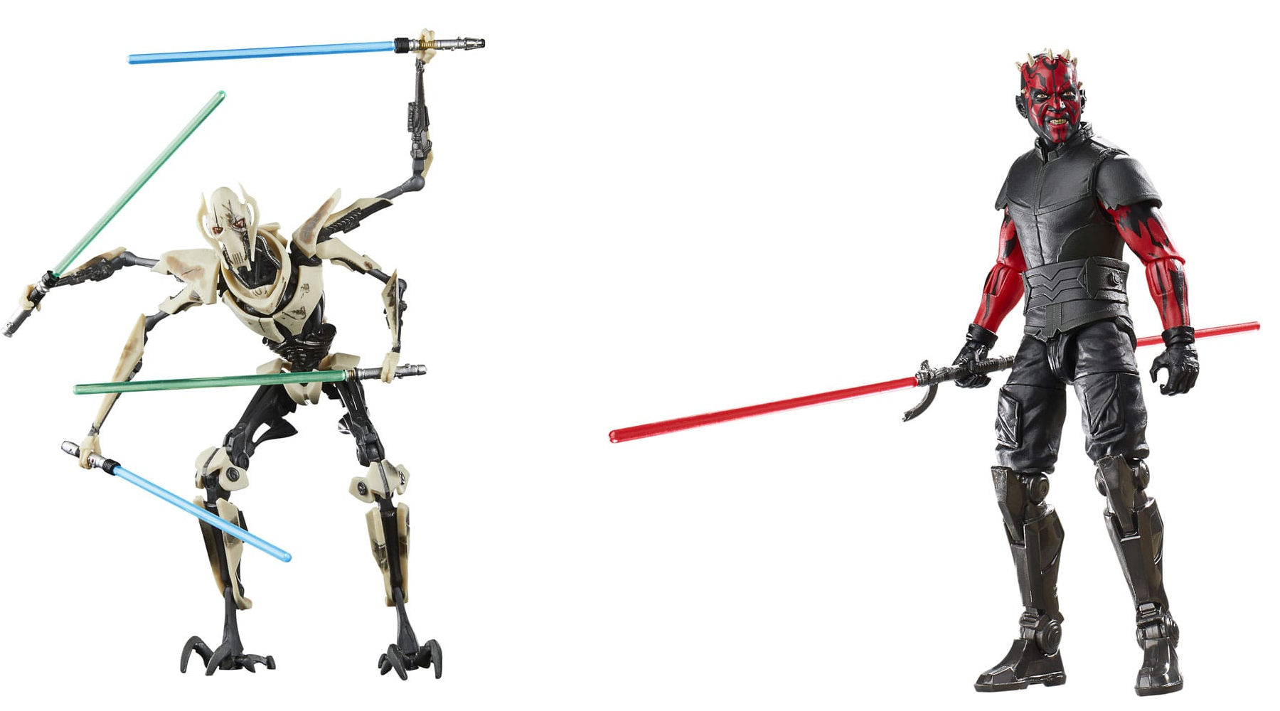 Pre-order nu de nieuwste Darth Maul & General Grievous action figures