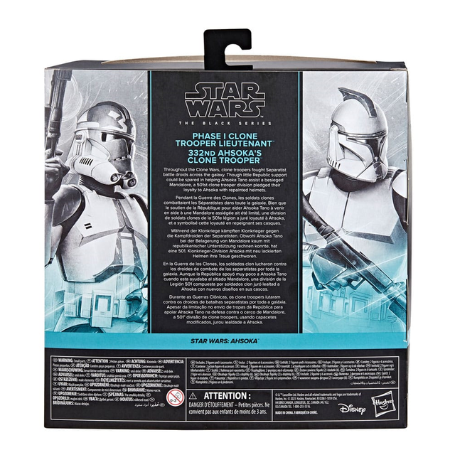 Star Wars Ahsoka Black Series 2-Pack Phase I Clone Trooper Lieutenant & 332nd Ahsoka's Clone Trooper 15cm