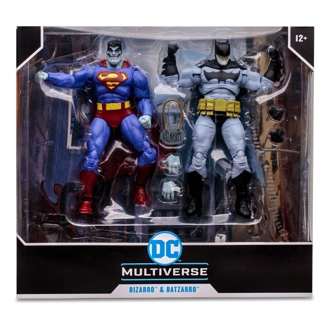 DC Multiverse Action Figure 2-Pack Bizarro & Batzarro 18cm