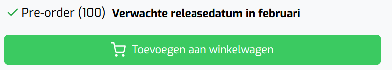 Voorbeeld pre-order tekst