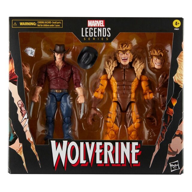 Wolverine 50th Anniversary Marvel Legends 2-Pack Marvel's Logan & Sabretooth 15cm Wolverine 50th Anniversary Marvel Legends 2-Pack Marvel's Logan & Sabretooth 15cm