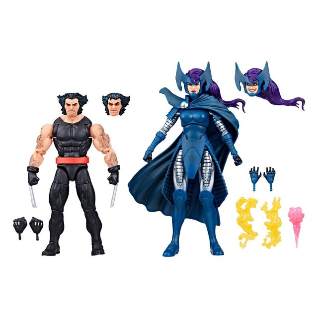 Wolverine 50th Anniversary Marvel Legends Action Figure 2-Pack Wolverine & Psylocke 15cm Wolverine 50th Anniversary Marvel Legends Action Figure 2-Pack Wolverine & Psylocke 15cm