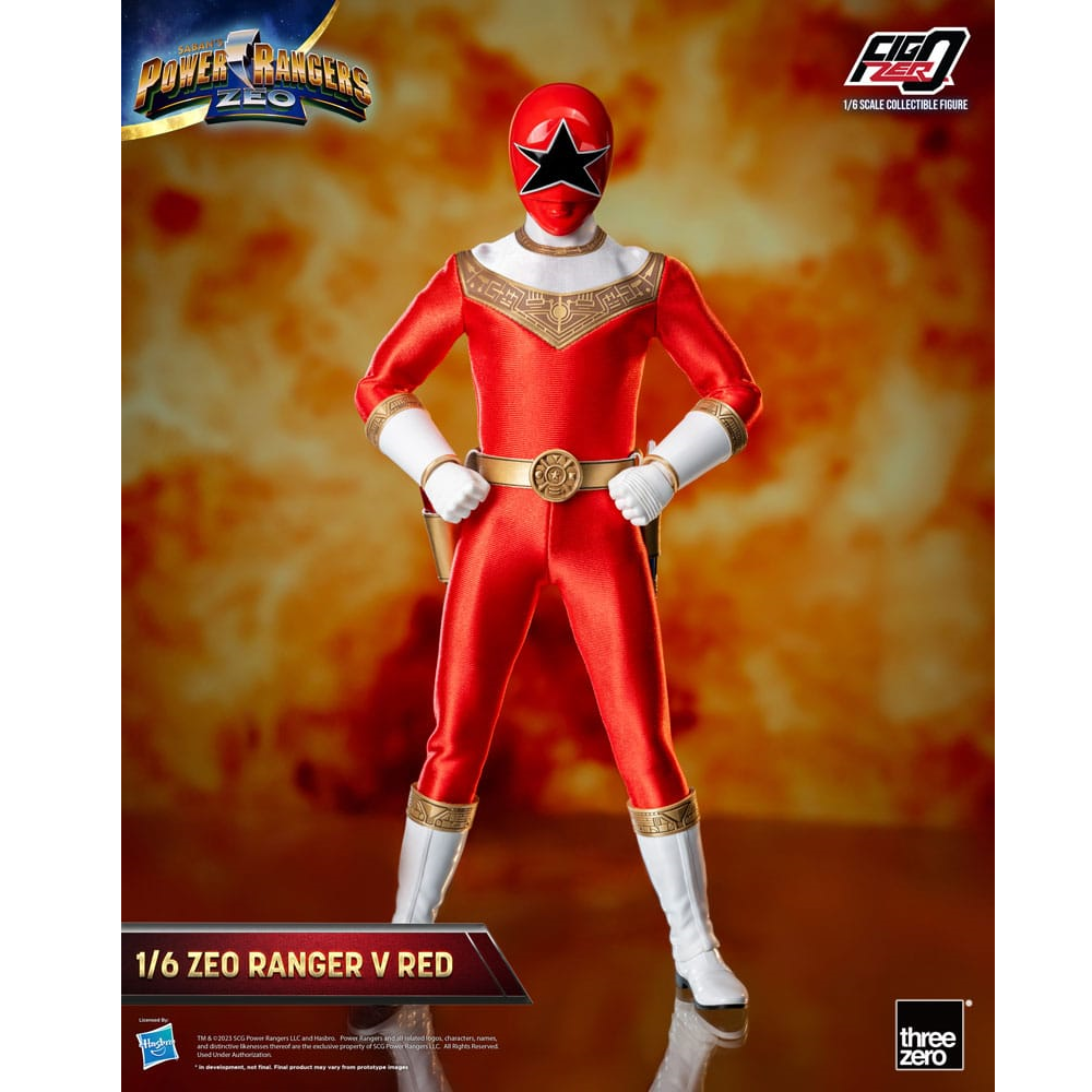 Threezero Power Rangers FigZero Zeo Ranger V Red afbeelding