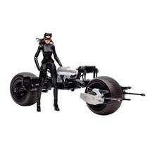 DC Multiverse Vehicle Batpod with Catwoman (The Dark Knight Rises)