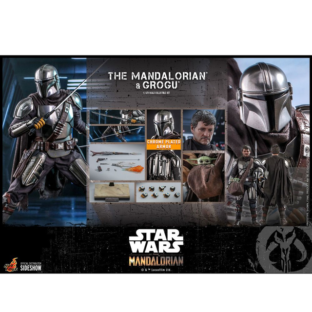 Star Wars The Mandalorian Action Figure 2-Pack 1/6 The Mandalorian & Grogu 30cm