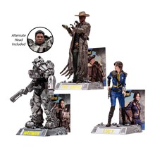 Fallout Movie Maniacs 3-Pack Lucy, Maximus & The Ghoul (GITD) (Gold Label) 15cm