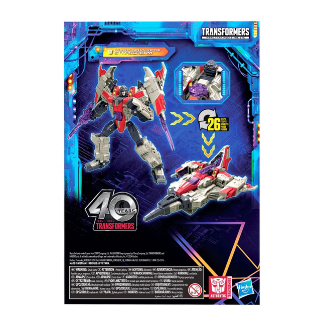 Transformers Generations Legacy United Voyager Class Action Figure Cybertron Universe Starscream 18cm Transformers Generations Legacy United Voyager Class Action Figure Cybertron Universe Starscream 18cm