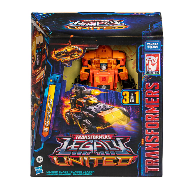 Transformers Generations Legacy United Leader Class Action Figure G1 Triple Changer Sandstorm 19cm
