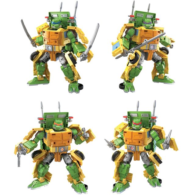 Transformers x Teenage Mutant Ninja Turtles Action Figure Party Wallop 18cm
