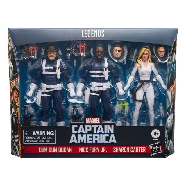 Captain America Marvel Legends Action Figure 3-Pack S.H.I.E.L.D. 15cm