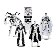 DC Direct Page Punchers Action Figures & Comic Book Pack of 4 Superman Series (Sketch Edition) (Gold Label) 18cm