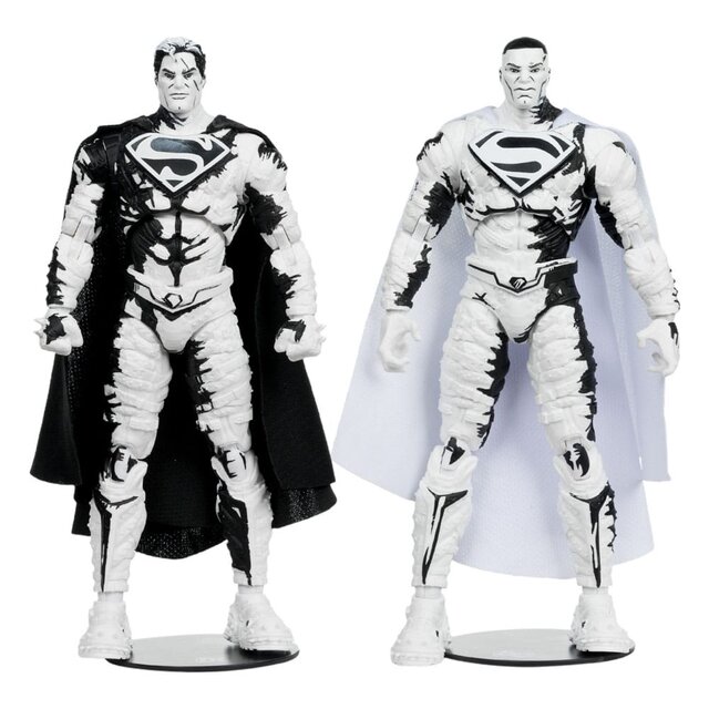 DC Direct Page Punchers Action Figures & Comic Book Pack of 4 Superman Series (Sketch Edition) (Gold Label) 18cm