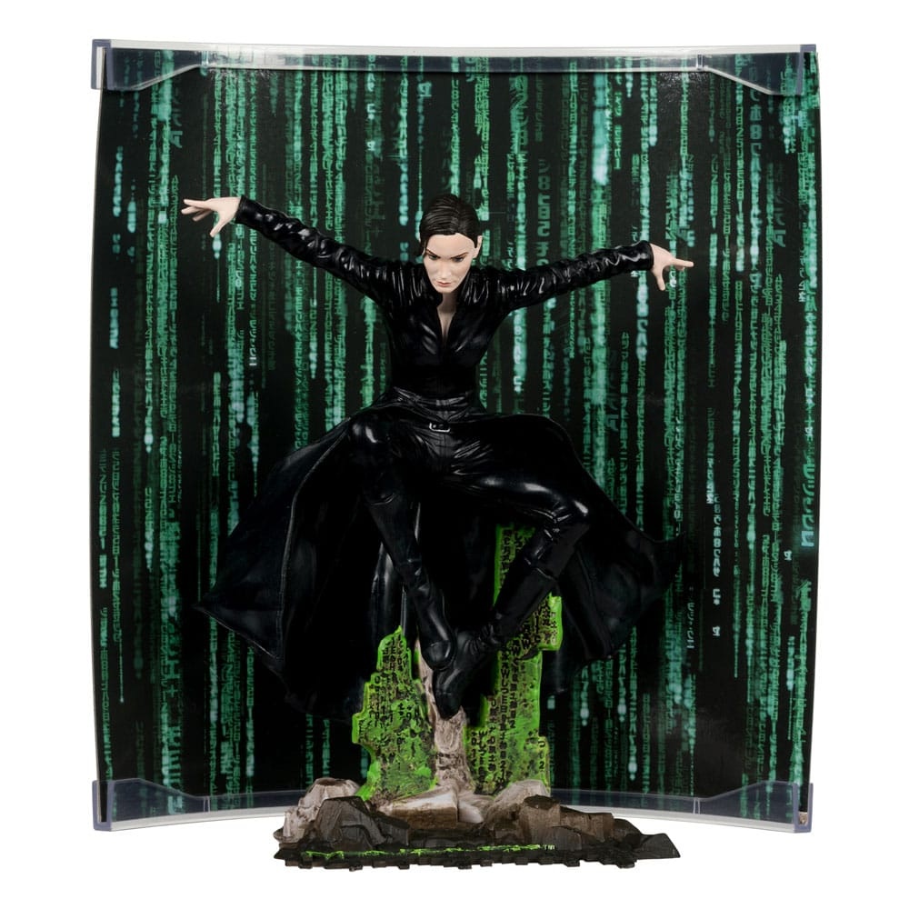 Matrixmc McFarlane Matrix Movie Maniacs Statue Trinity 15cm