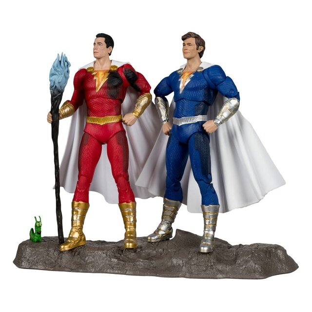 DC Multiverse Shazam (Battle Damage) & Freddie Freeman (Gold Label) 2-pack 18cm