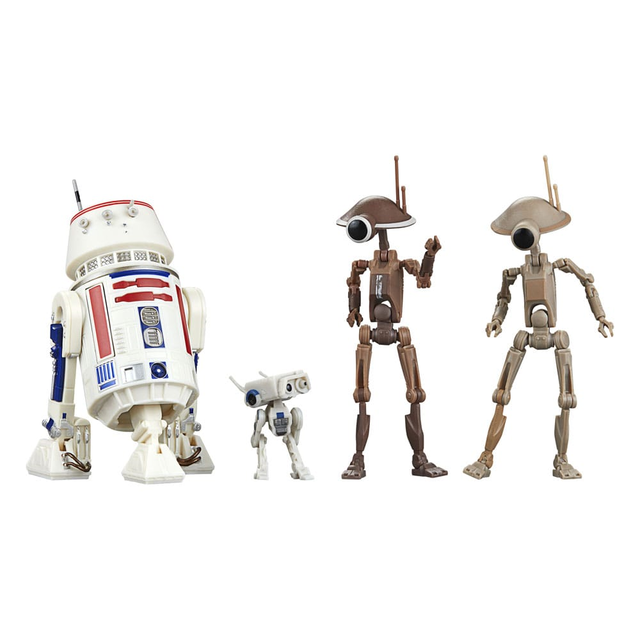 Star Wars The Mandalorian Black Series 4-Pack R5-D4, BD-72 & Pit Droids