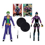 DC Multiverse Action Figures Pack of 2 The Joker & Punchline 18cm