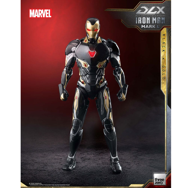 Infinity Saga DLX Action Figure 1/12 Iron Man Mark 50 (Black X Gold)