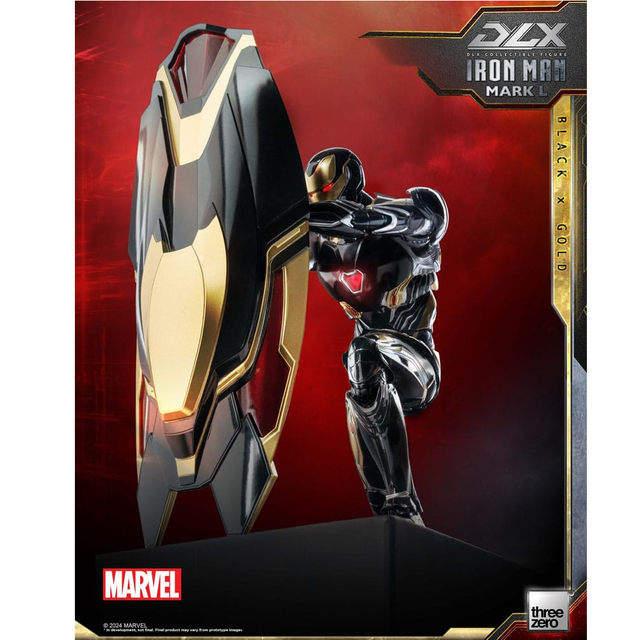 Infinity Saga DLX Action Figure 1/12 Iron Man Mark 50 (Black X Gold)