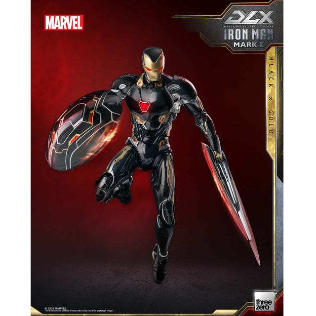 Infinity Saga DLX Action Figure 1/12 Iron Man Mark 50 (Black X Gold)