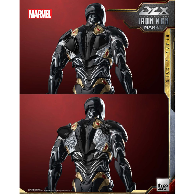 Infinity Saga DLX Action Figure 1/12 Iron Man Mark 50 (Black X Gold)