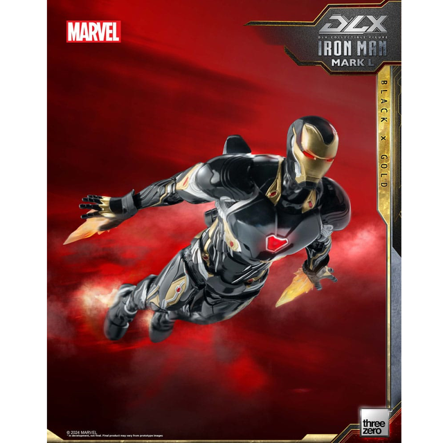 Infinity Saga DLX Action Figure 1/12 Iron Man Mark 50 (Black X Gold)