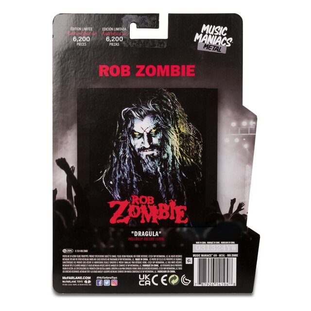 Metal Music Maniacs Action Figure Rob Zombie 15cm Metal Music Maniacs Action Figure Rob Zombie 15cm