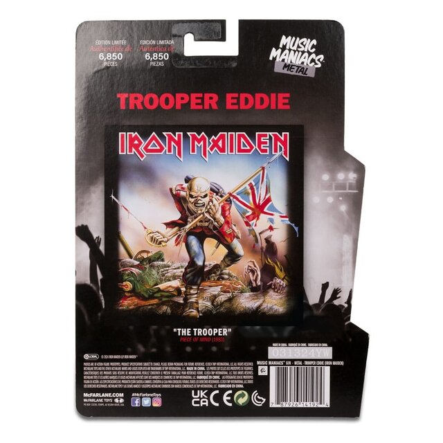 Metal Music Maniacs Action Figure Trooper Eddie (Iron Maiden) 15cm