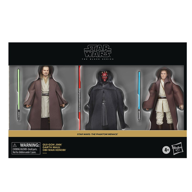 Star Wars Episode I Black Series Action Figure 3-Pack Qui-Gon Jinn, Darth Maul, Obi-Wan Kenobi 15cm Star Wars Episode I Black Series Action Figure 3-Pack Qui-Gon Jinn, Darth Maul, Obi-Wan Kenobi 15cm
