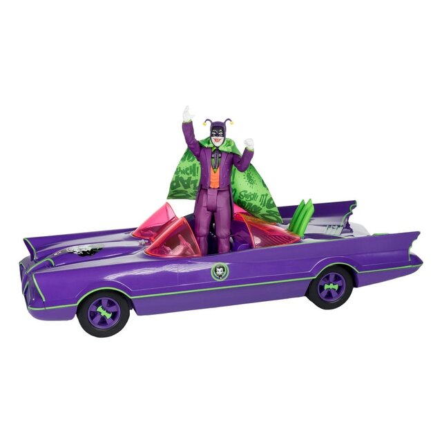 DC Retro Action Figure Batman 66 Batmobile & the Joker (Gold Label)