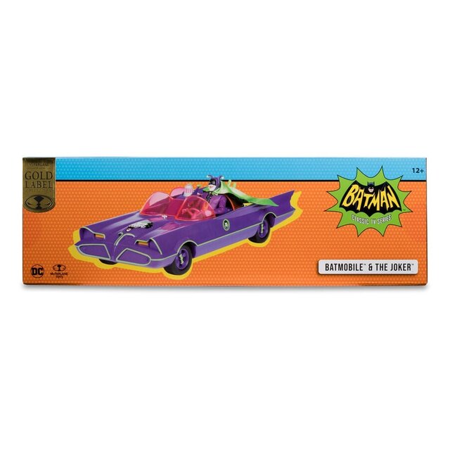 DC Retro Action Figure Batman 66 Batmobile & the Joker (Gold Label)
