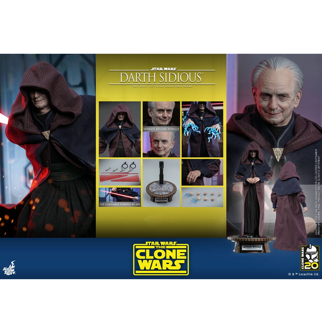 Star Wars: The Clone Wars Action Figure 1/6 Darth Sidious 29cm