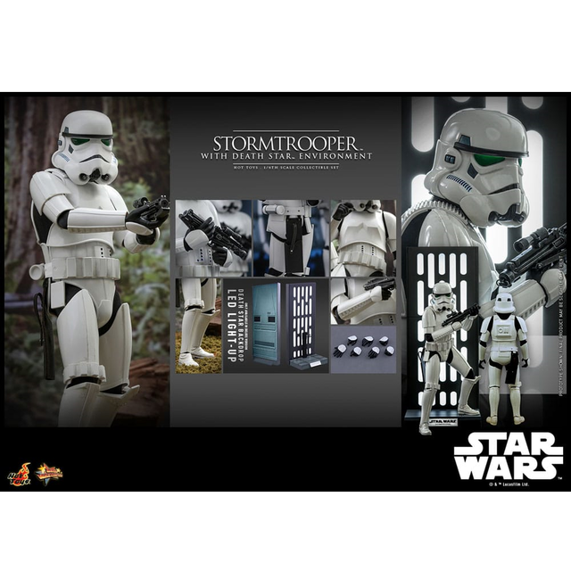 Star Wars Movie Masterpiece Action Figure 1/6 Stormtrooper with Death Star Environment 30cm