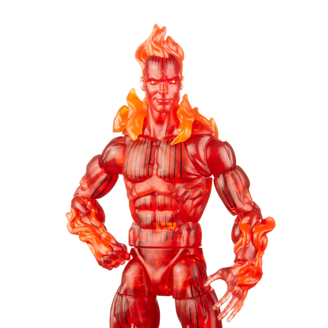 Fantastic Four Marvel Legends Retro Action Figure Human Torch 15cm