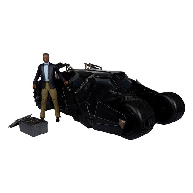 DC Multiverse Lucius Fox & Tumbler (The Dark Knight) (Gold Label)
