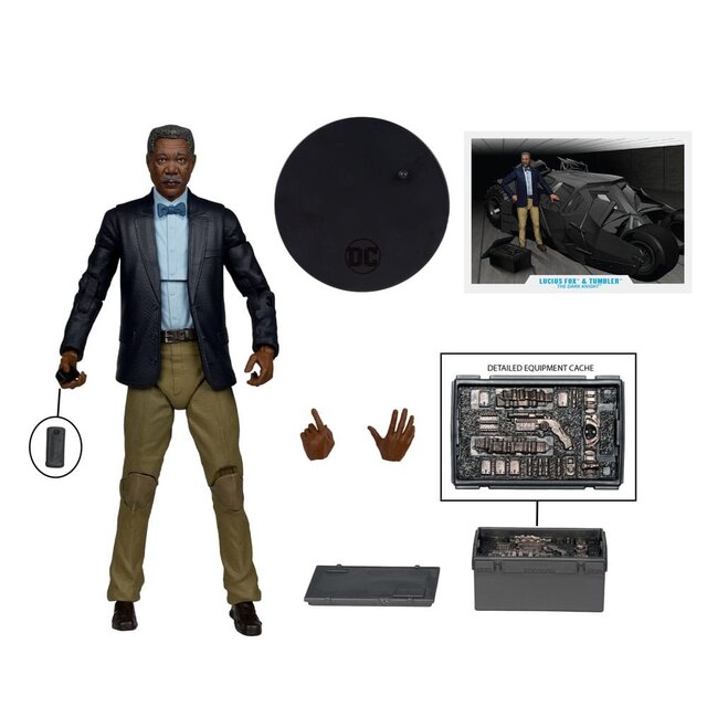 DC Multiverse Lucius Fox & Tumbler (The Dark Knight) (Gold Label)