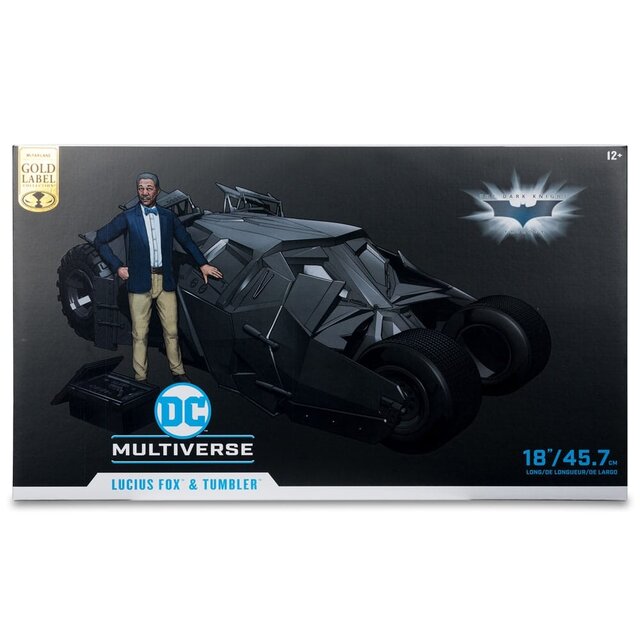 DC Multiverse Lucius Fox & Tumbler (The Dark Knight) (Gold Label)