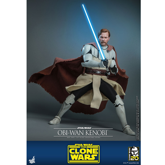 Star Wars The Clone Wars Action Figure 1/6 Obi-Wan Kenobi 30cm