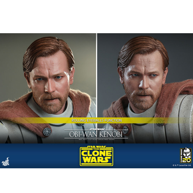 Star Wars The Clone Wars Action Figure 1/6 Obi-Wan Kenobi 30cm