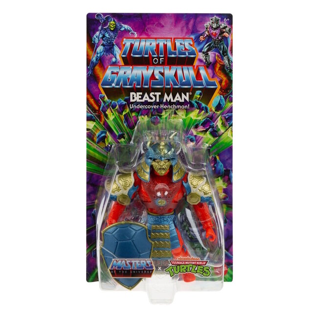 MOTU x TMNT: Turtles of Grayskull Action Figure Beast Man 14cm