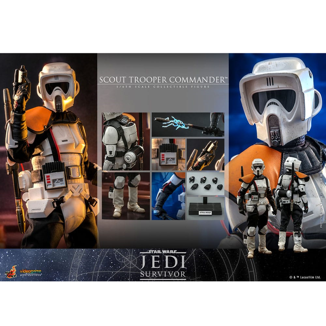 Star Wars: Jedi Survivor Videogame Masterpiece Action Figure 1/6 Scout Trooper Commander 30cm
