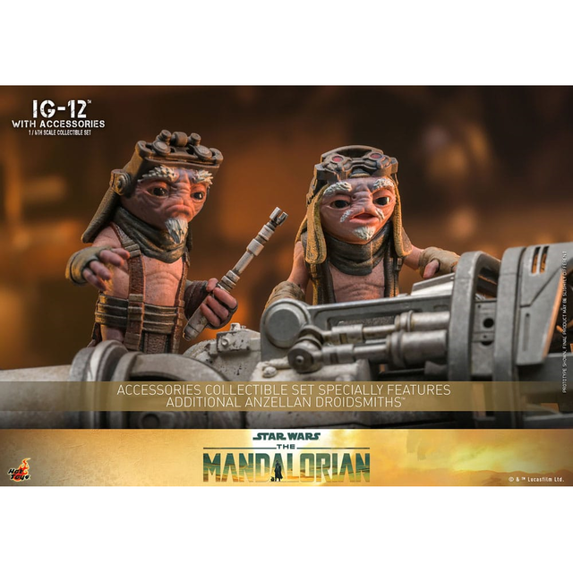 Star Wars: The Mandalorian Action Figure 1/6 IG-12 with accessories 36cm