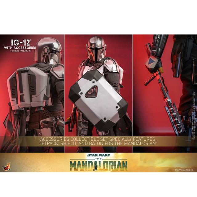 Star Wars: The Mandalorian Action Figure 1/6 IG-12 with accessories 36cm