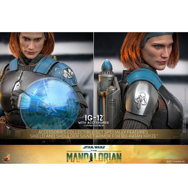 Star Wars: The Mandalorian Action Figure 1/6 IG-12 with accessories 36cm