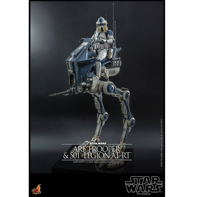 Star Wars The Clone Wars Action Figure 1/6 ARF Trooper & 501st Legion AT-RT 30cm
